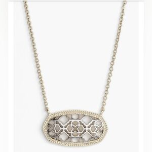 Kendra Scott Gold/Silver Two-toned Or Gold Filigree Pendant Necklace - NWT